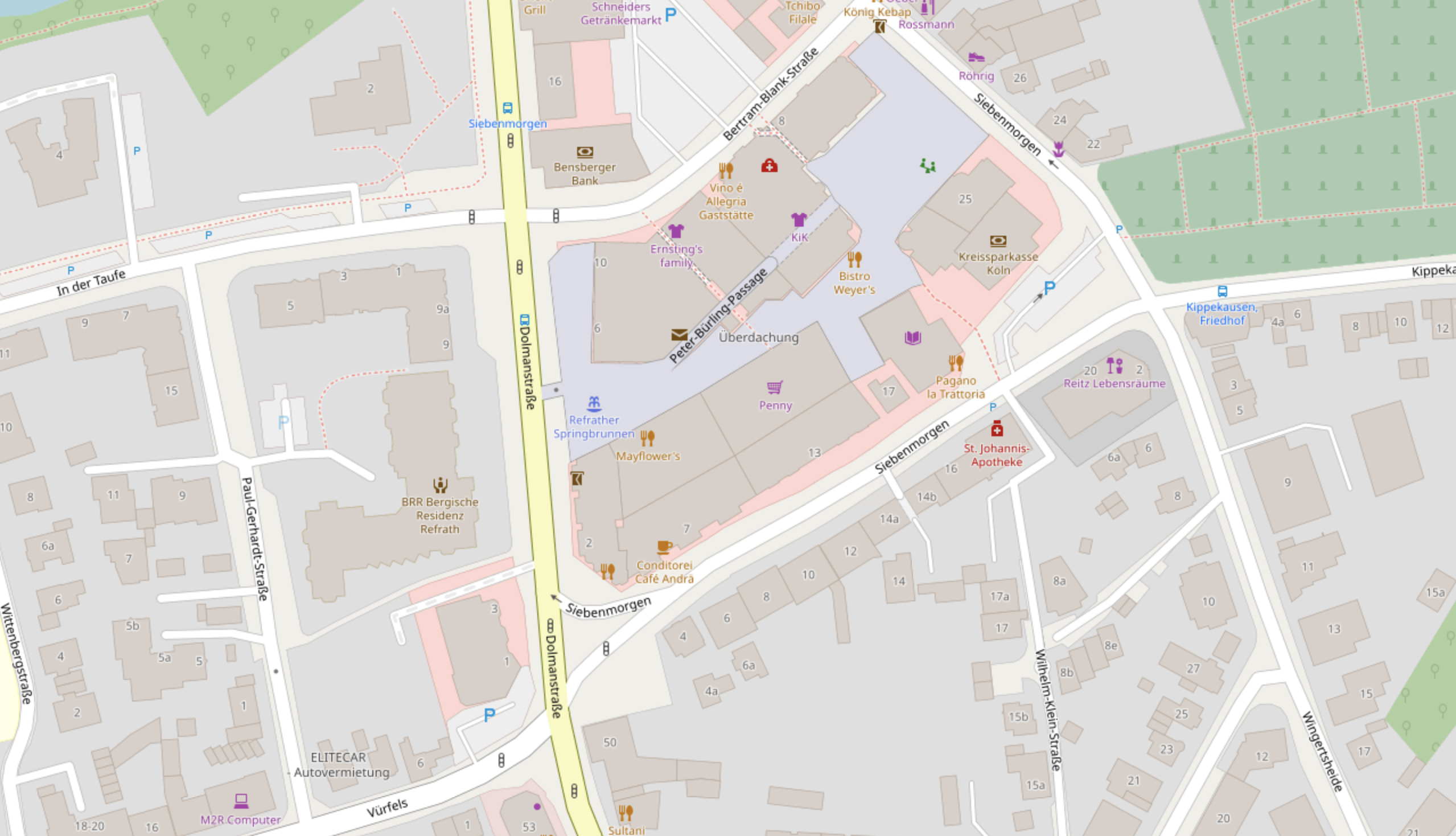 Karte von Refrath - © OpenStreetMap
